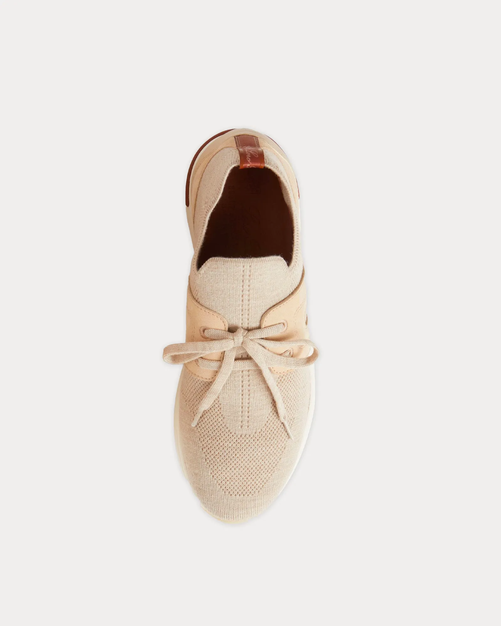 360 Lp Lady Flexy Walk Virgin Wool Beige Melange Low Top Sneakers