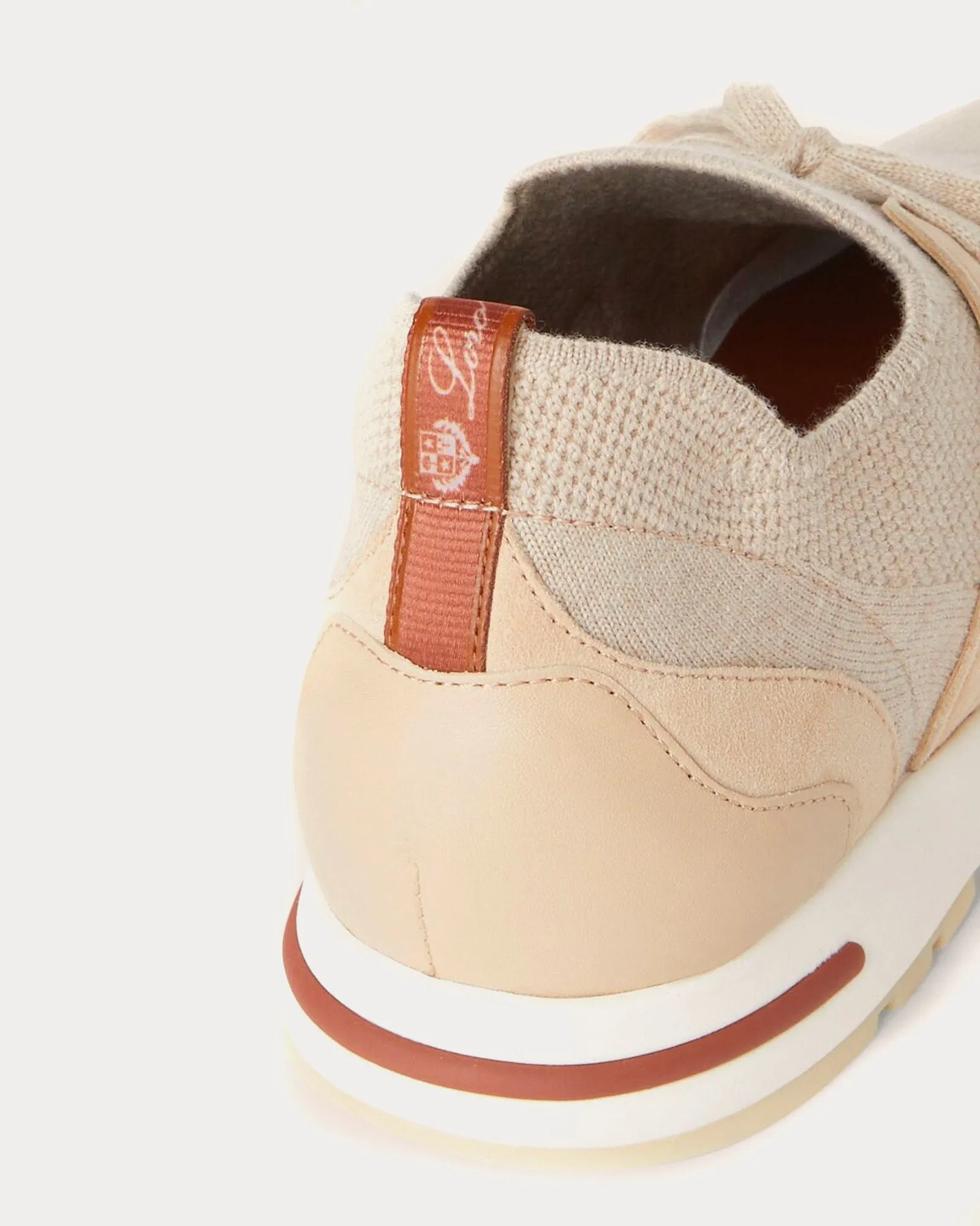 360 Lp Lady Flexy Walk Virgin Wool Beige Melange Low Top Sneakers