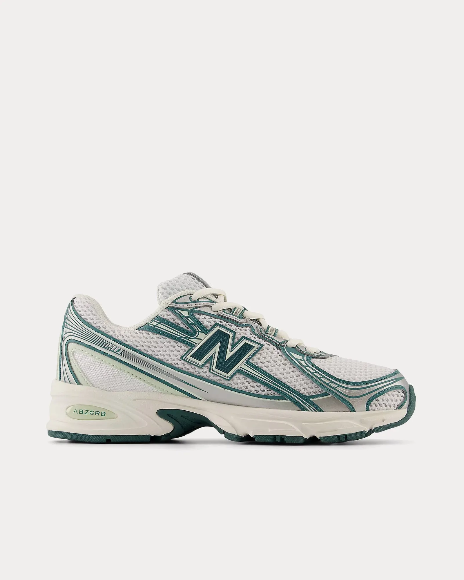 740 White / Marsh Green / Sea Salt Low Top Sneakers