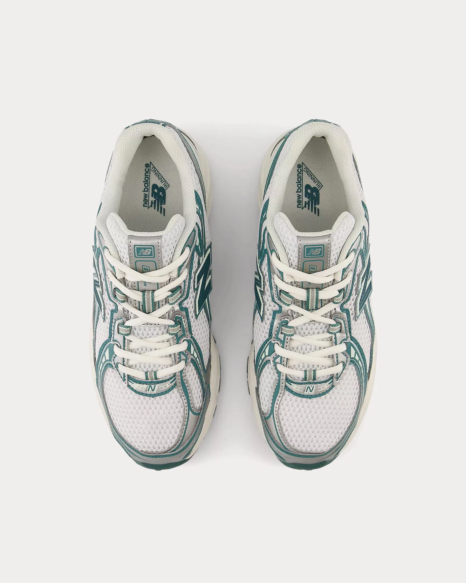 740 White / Marsh Green / Sea Salt Low Top Sneakers