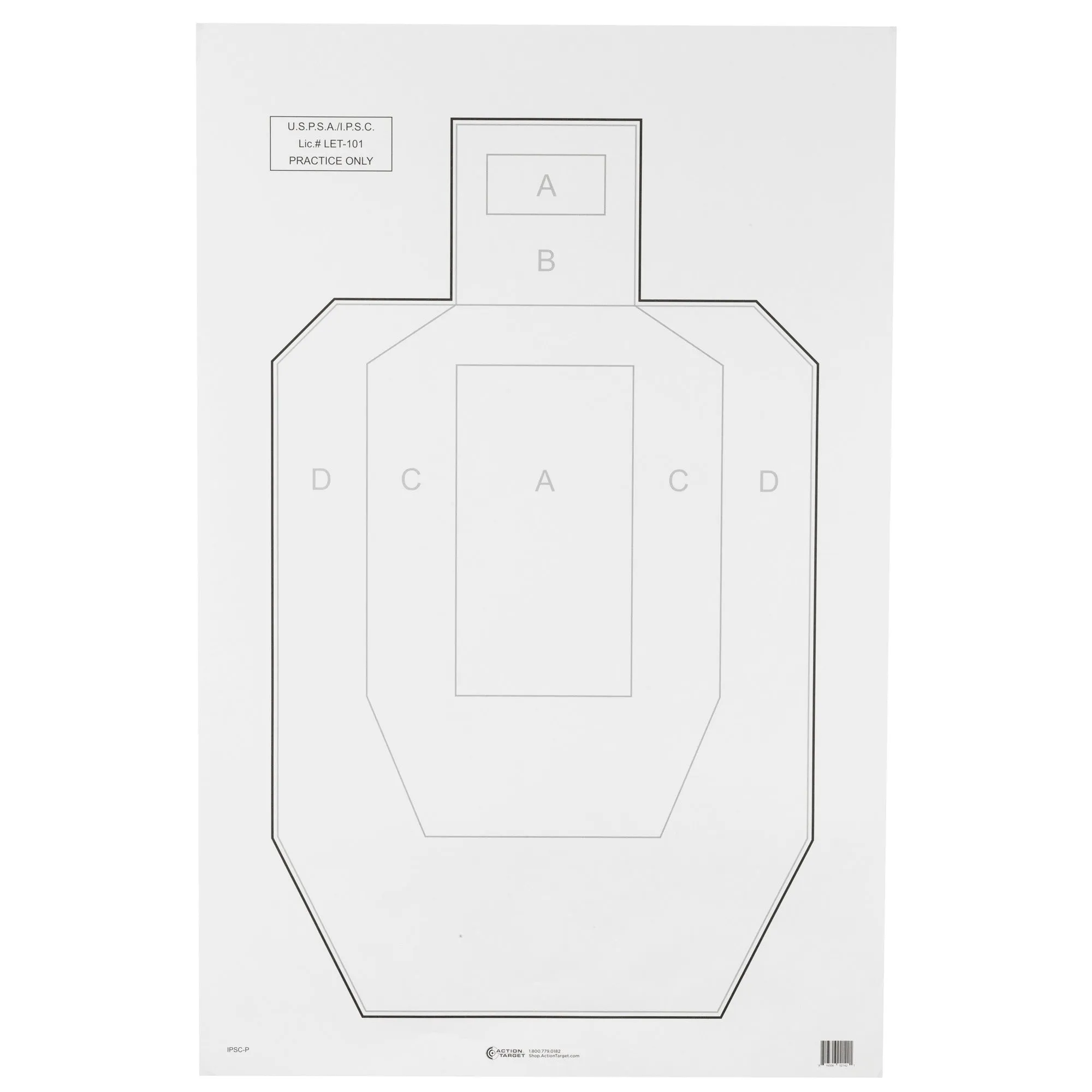 Action Tgt Uspsa Paper 100pk
