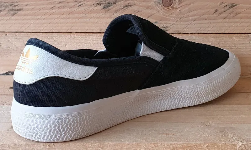 Adidas 3MC Slip Low Suede Trainers UK5/US5.5/EU38 EG2637 Black/White/Gold