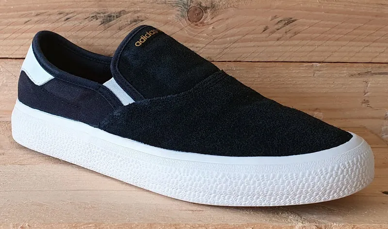 Adidas 3MC Slip Low Suede Trainers UK5/US5.5/EU38 EG2637 Black/White/Gold