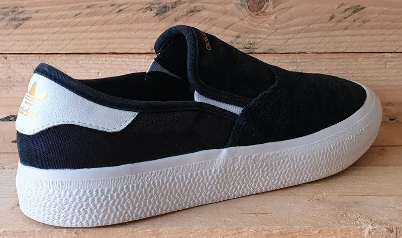 Adidas 3MC Slip Low Suede Trainers UK5/US5.5/EU38 EG2637 Black/White/Gold