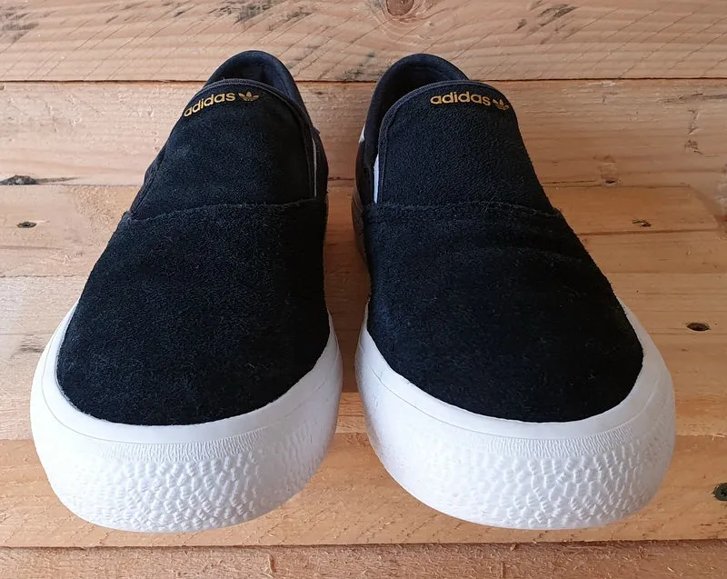 Adidas 3MC Slip Low Suede Trainers UK5/US5.5/EU38 EG2637 Black/White/Gold