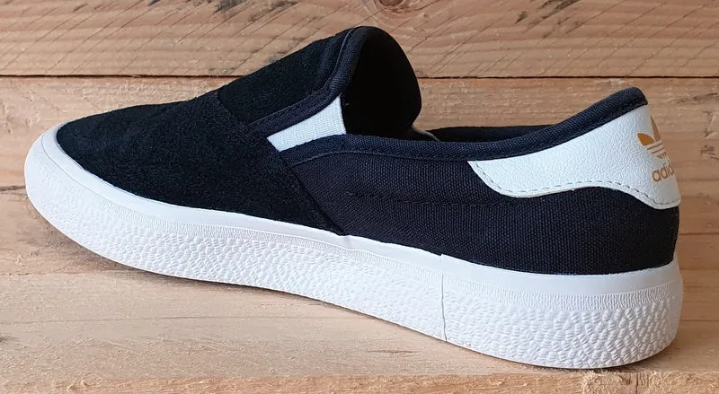 Adidas 3MC Slip Low Suede Trainers UK5/US5.5/EU38 EG2637 Black/White/Gold
