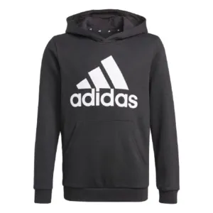 Adidas Essentials Hoodie Kids-Boys Training Sweatshirt Black / White