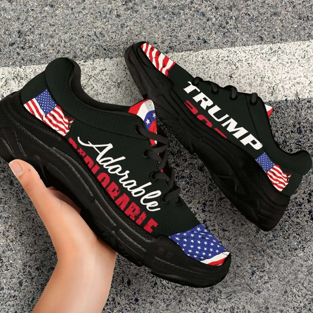 Adorable Deplorable Trump 2020 Chunky Walking Sneakers