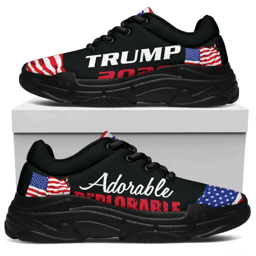 Adorable Deplorable Trump 2020 Chunky Walking Sneakers
