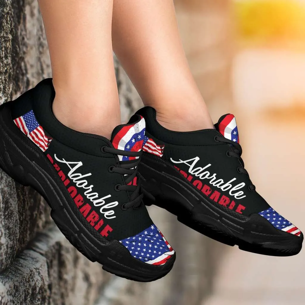Adorable Deplorable Trump 2020 Chunky Walking Sneakers