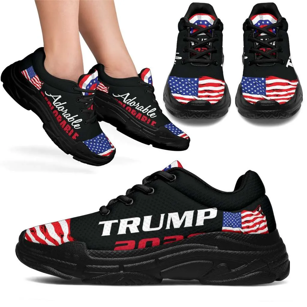 Adorable Deplorable Trump 2020 Chunky Walking Sneakers