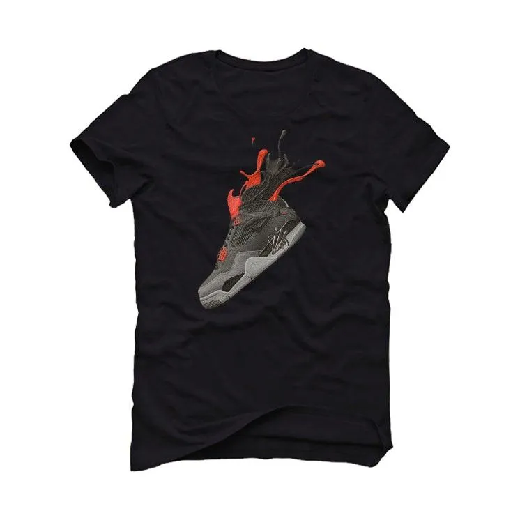 Air Jordan 4 “Infrared” Black T-Shirt (SPLASH 4)