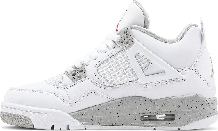 Air Jordan 4 Retro GS White Oreo sneakers, gray