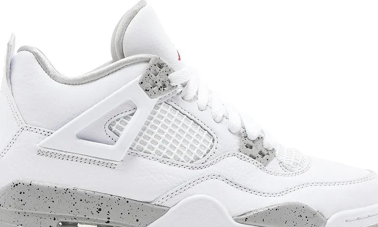 Air Jordan 4 Retro GS White Oreo sneakers, gray