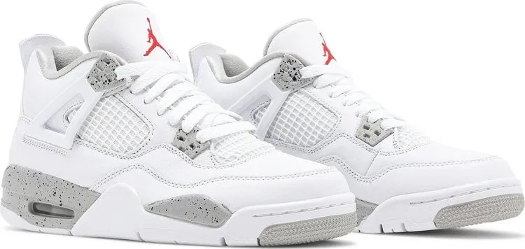 Air Jordan 4 Retro GS White Oreo sneakers, gray