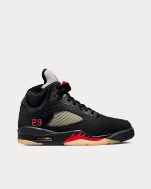 Air Jordan 5 GORE-TEX Off Noir / Fire Red / Black / Muslin High Top Sneakers