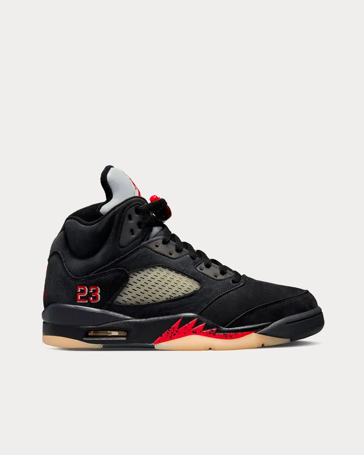 Air Jordan 5 GORE-TEX Off Noir / Fire Red / Black / Muslin High Top Sneakers