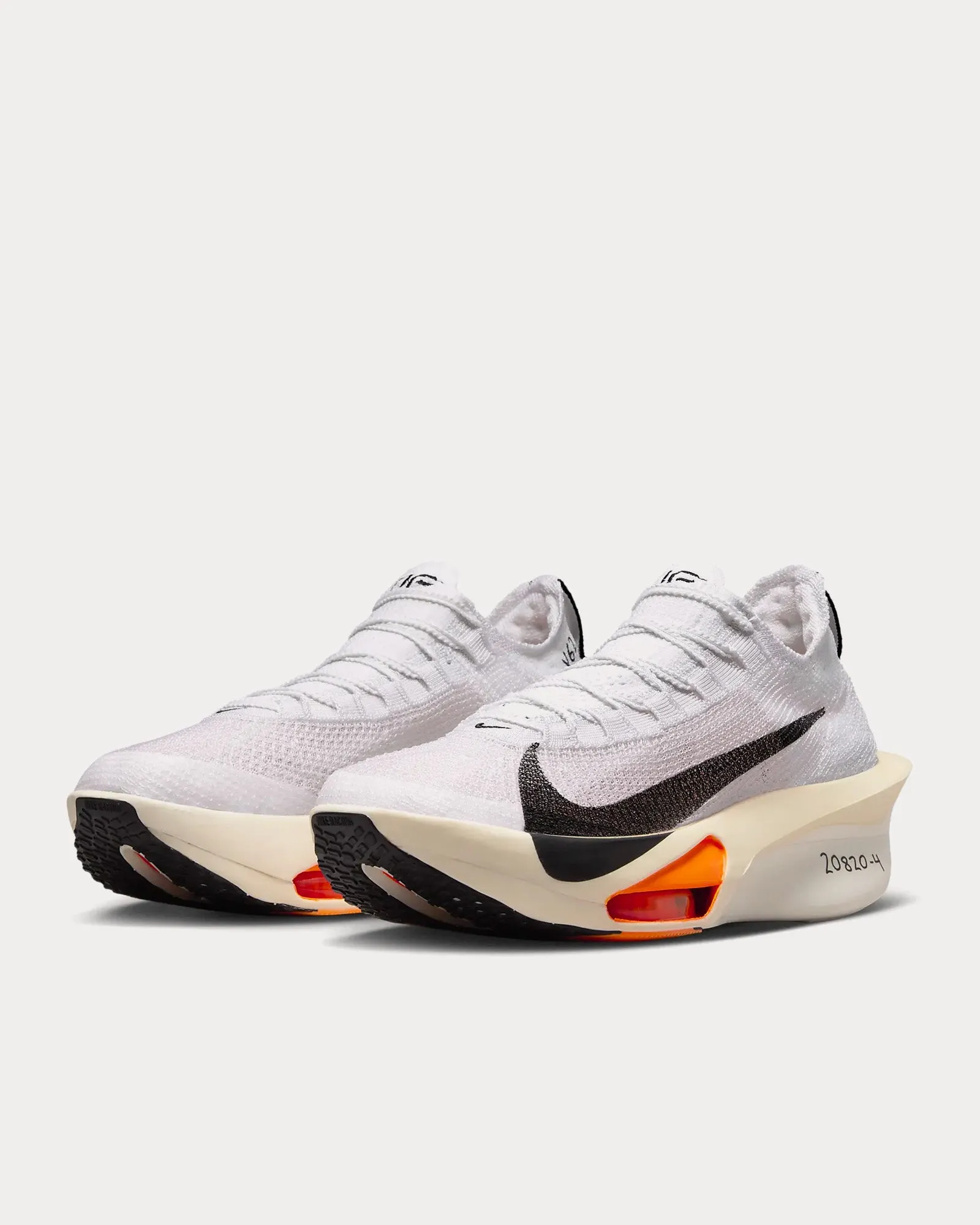 Alphafly 3 Proto White / Phantom / Total Orange / Black Running Shoes