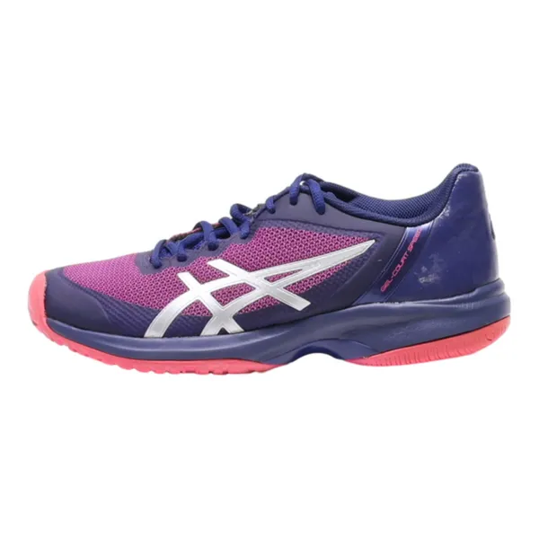 ASICS Sneaker Trainers Blue Synthetic Womens UK 5