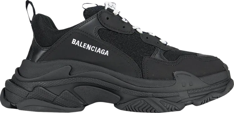 Balenciaga Triple S Sneaker Black 2020, black double