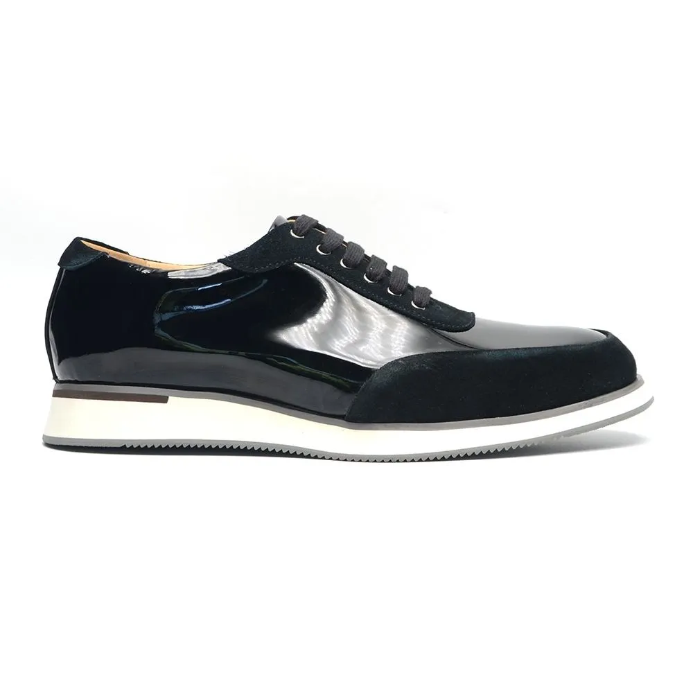 Black Classic Leather Loafers Men's Versatile Sports Shoes