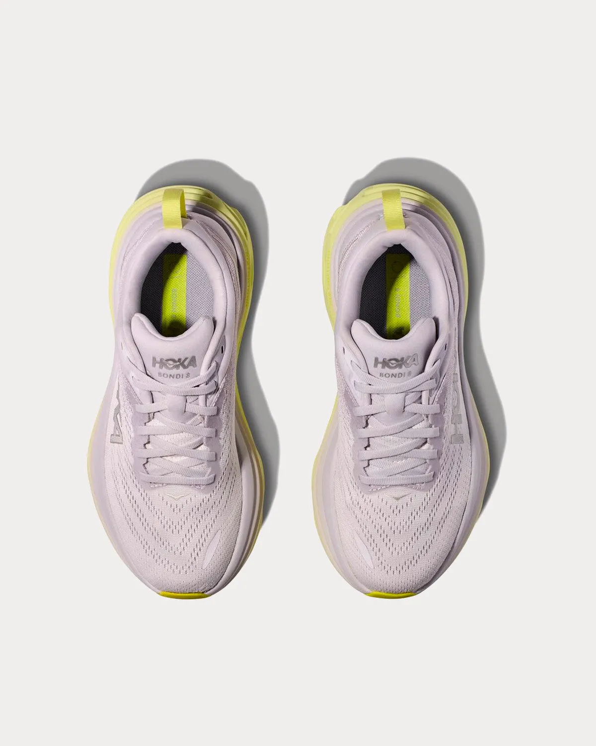Bondi 8 Nimbus Cloud / Luminary Green Running Shoes
