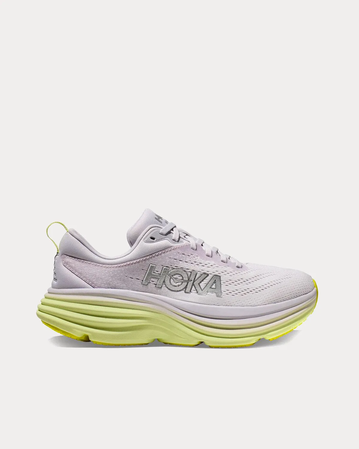 Bondi 8 Nimbus Cloud / Luminary Green Running Shoes