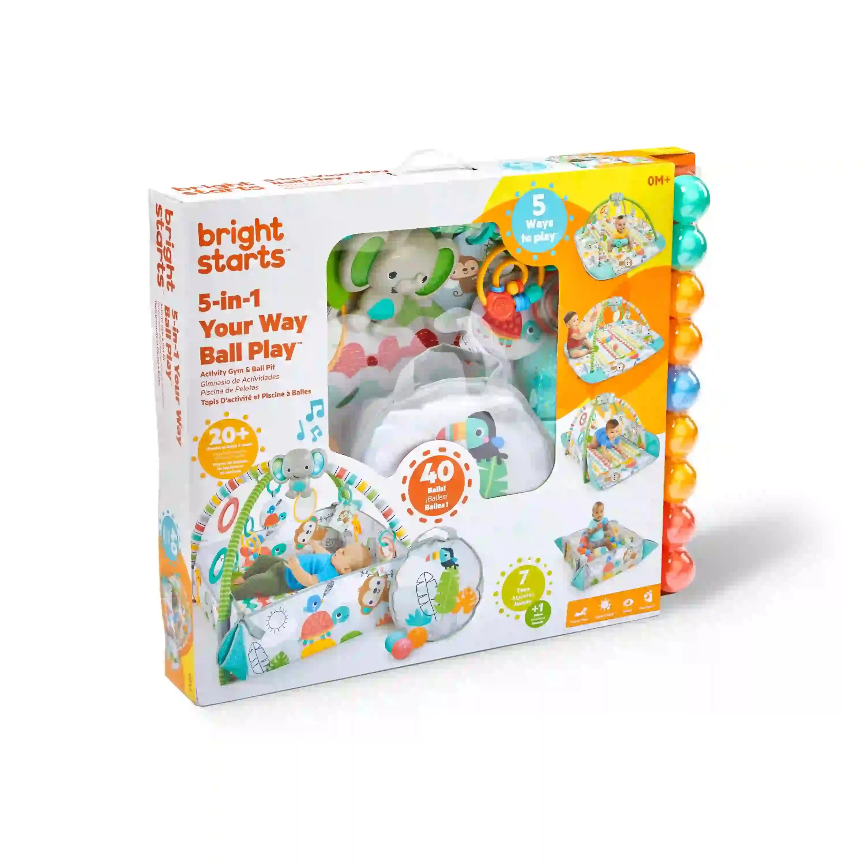 Bright Starts 5-In-1 Your Way Ball Play Activity Gym & Ball Pit - Tropical