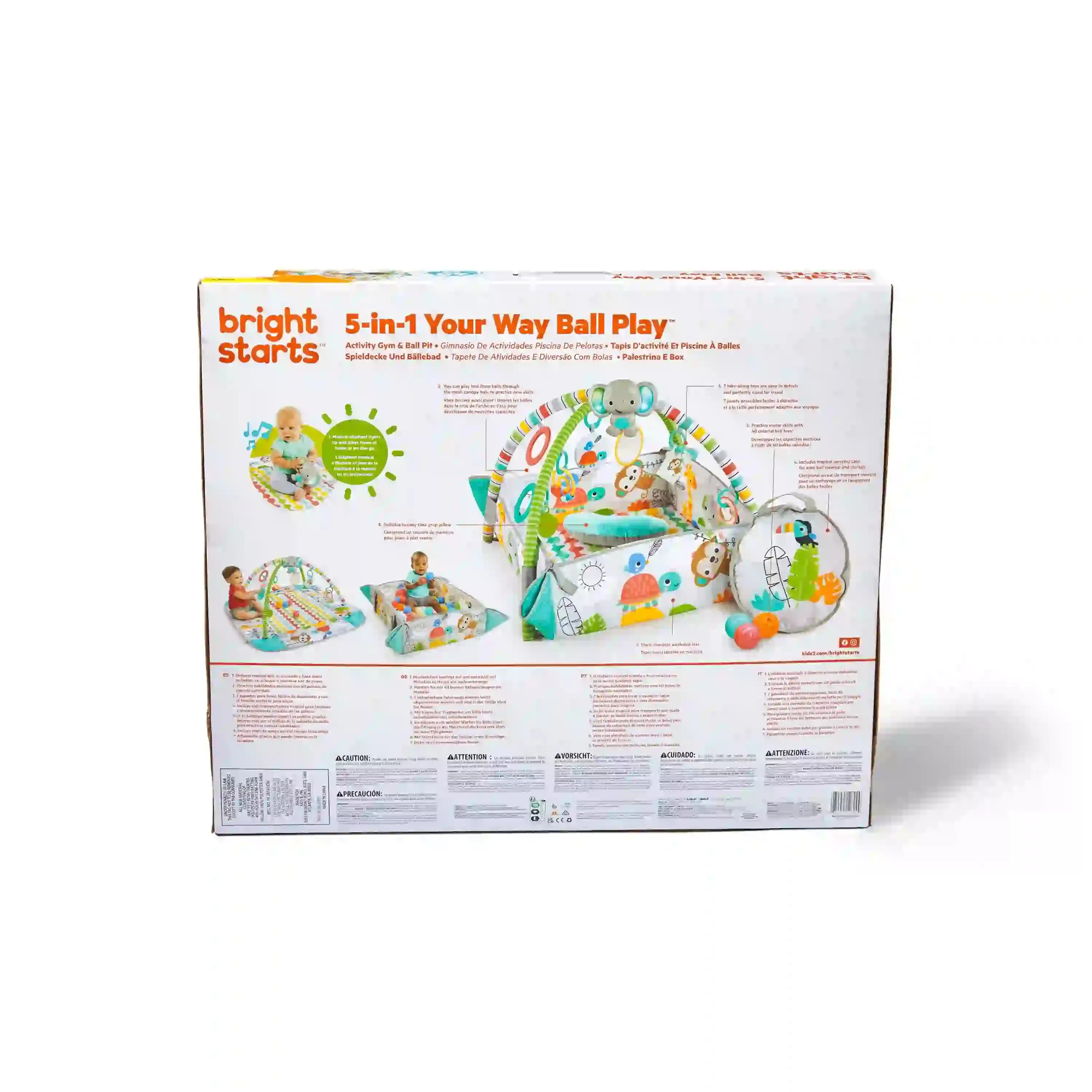 Bright Starts 5-In-1 Your Way Ball Play Activity Gym & Ball Pit - Tropical