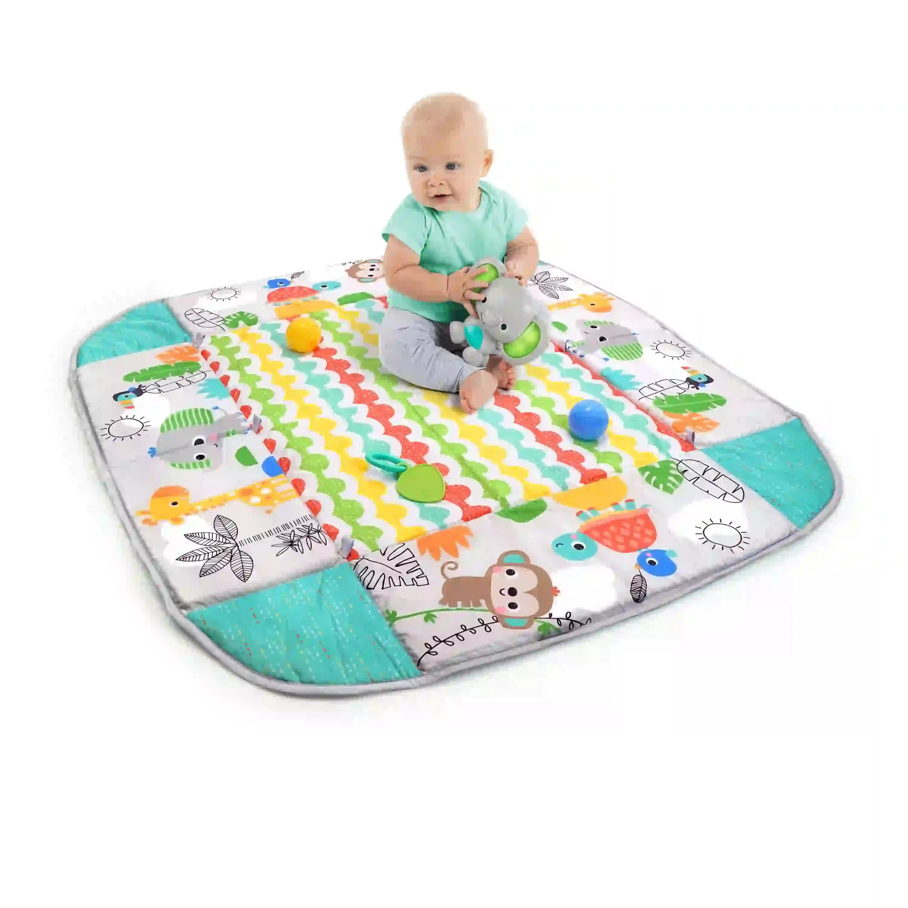 Bright Starts 5-In-1 Your Way Ball Play Activity Gym & Ball Pit - Tropical