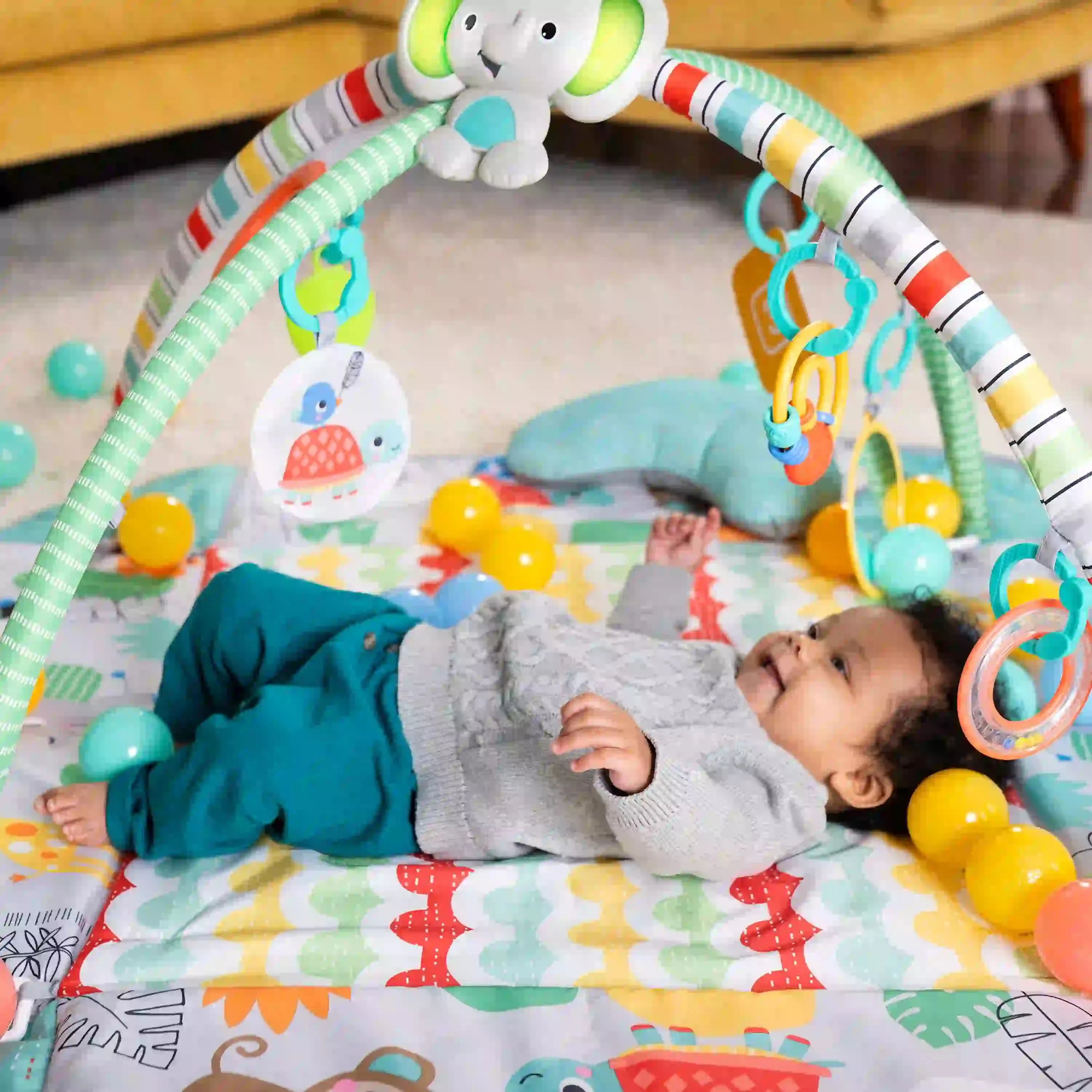 Bright Starts 5-In-1 Your Way Ball Play Activity Gym & Ball Pit - Tropical