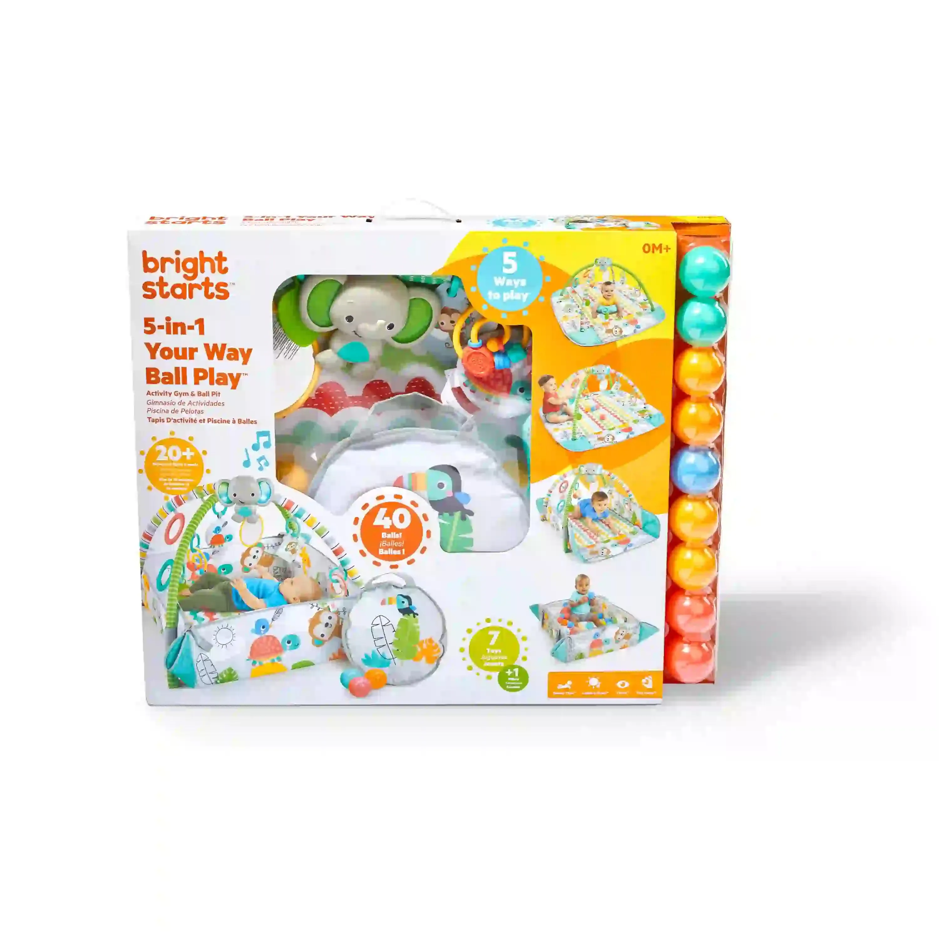 Bright Starts 5-In-1 Your Way Ball Play Activity Gym & Ball Pit - Tropical