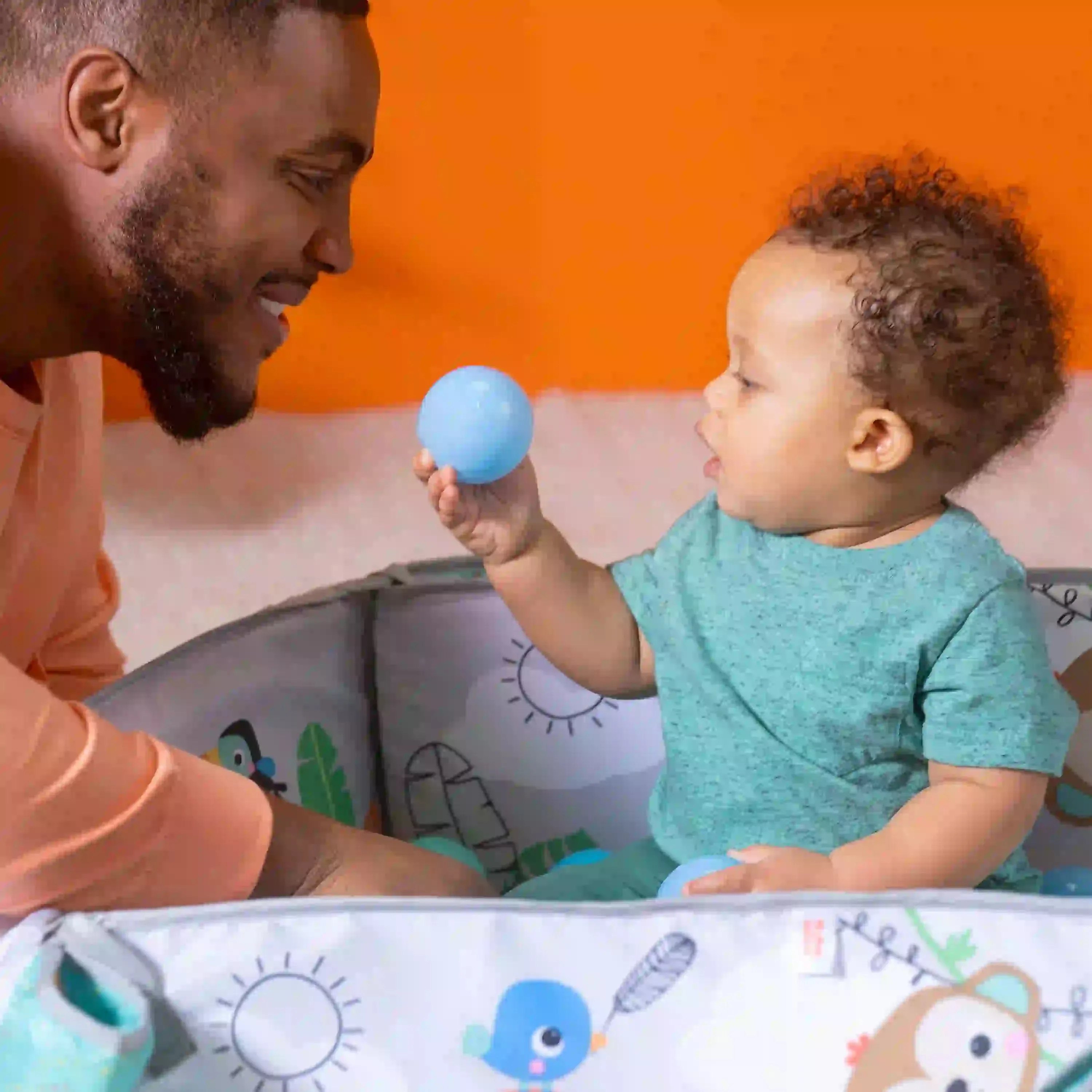 Bright Starts 5-In-1 Your Way Ball Play Activity Gym & Ball Pit - Tropical