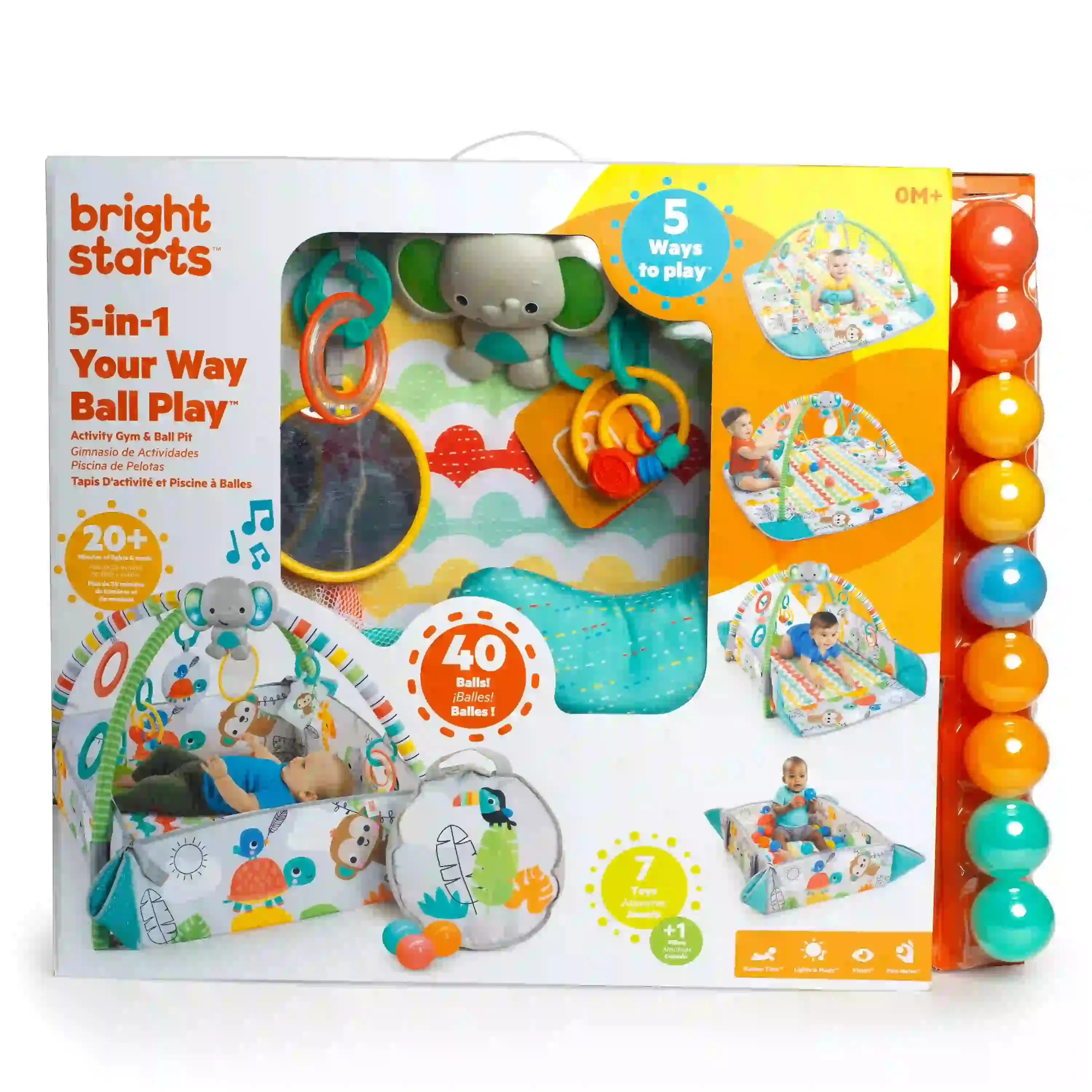 Bright Starts 5-In-1 Your Way Ball Play Activity Gym & Ball Pit - Tropical