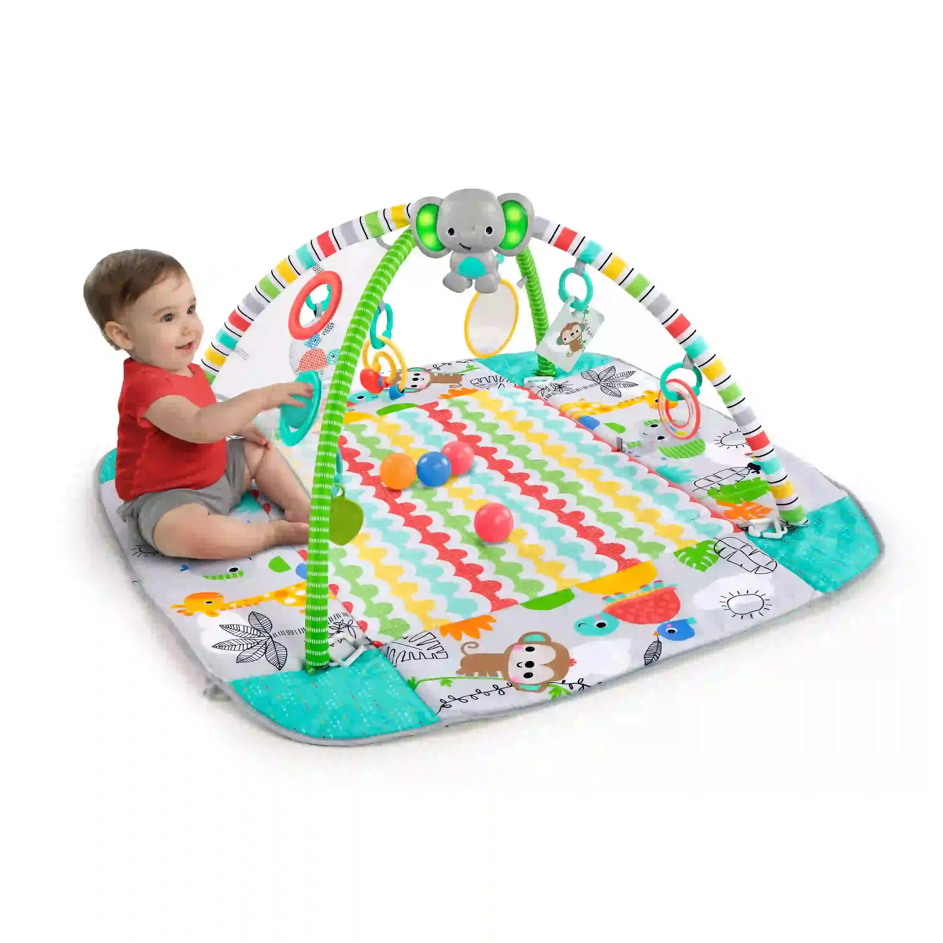 Bright Starts 5-In-1 Your Way Ball Play Activity Gym & Ball Pit - Tropical