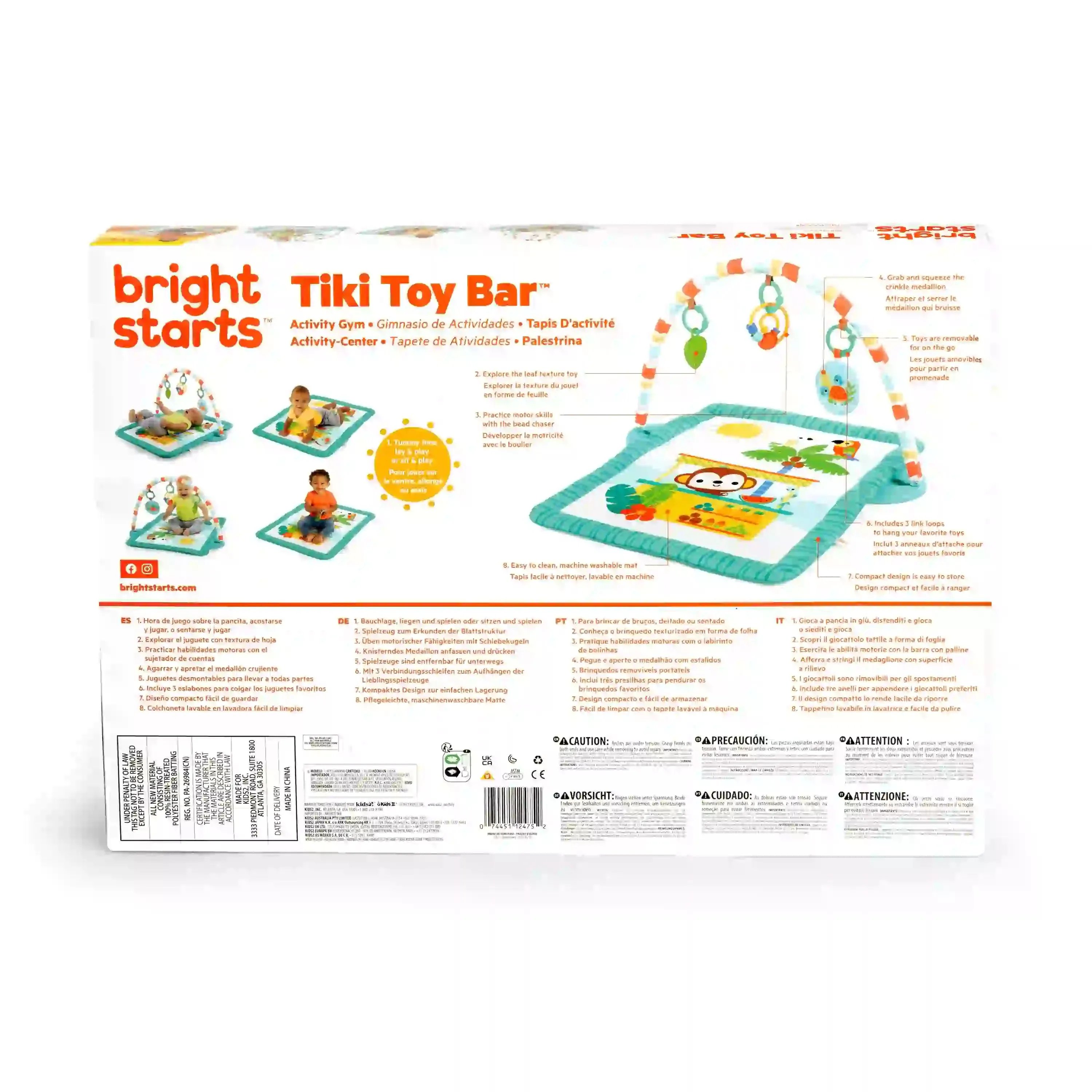 Bright Starts Tiki Toy Bar Activity Gym