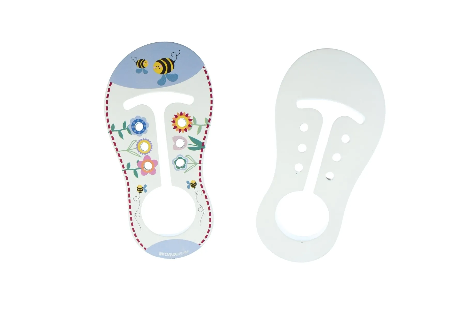 Buzzy Days Wooden Learn to Tie Shoes Set | Educational Toy
