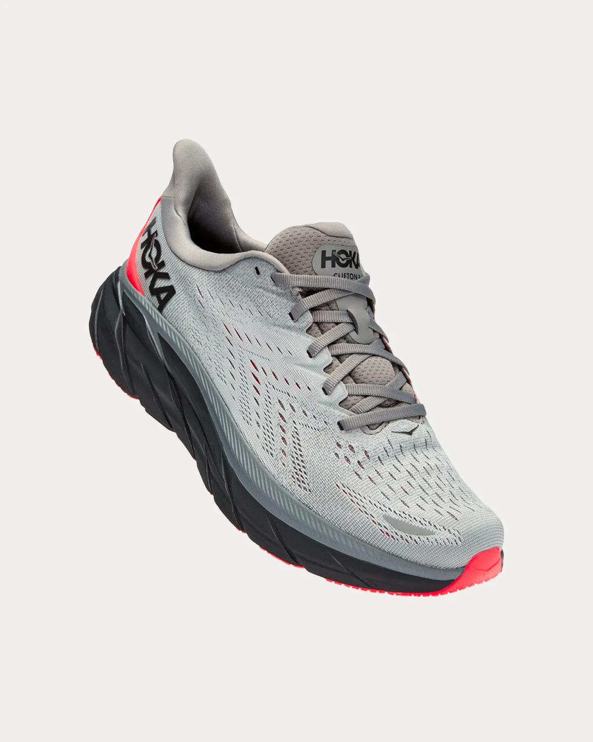 Clifton 8 Sharkskin / Diva Pink Running Shoes