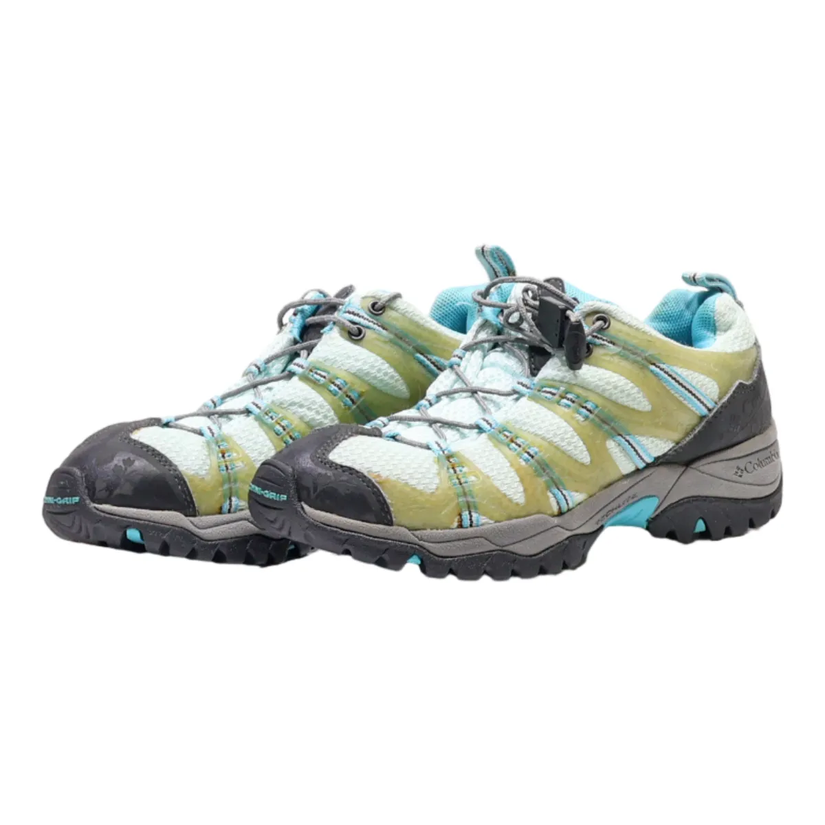 COLUMBIA Platform Trainers Blue Synthetic Womens UK 3.5