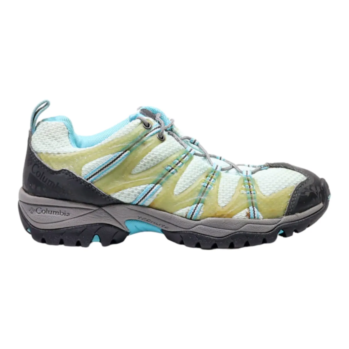 COLUMBIA Platform Trainers Blue Synthetic Womens UK 3.5