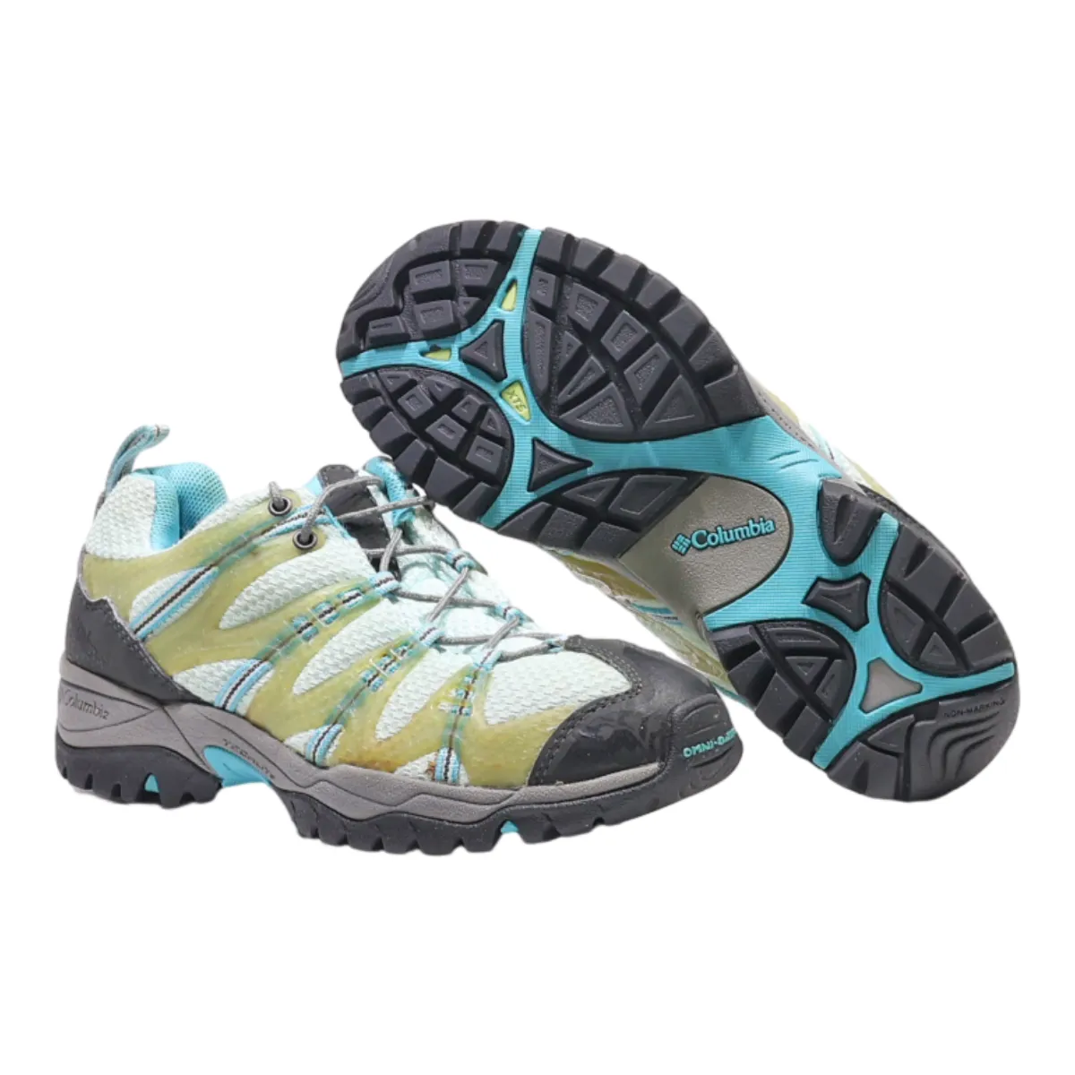 COLUMBIA Platform Trainers Blue Synthetic Womens UK 3.5