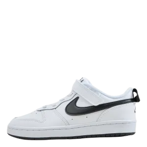 Court Borough Low 2 Little Kids' Shoes WHITE/BLACK