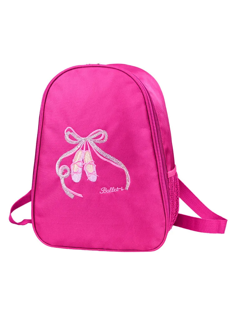 Dance Bag Embroidered Shoes Shoulder Bag Waterproof Practice Storage Backpack