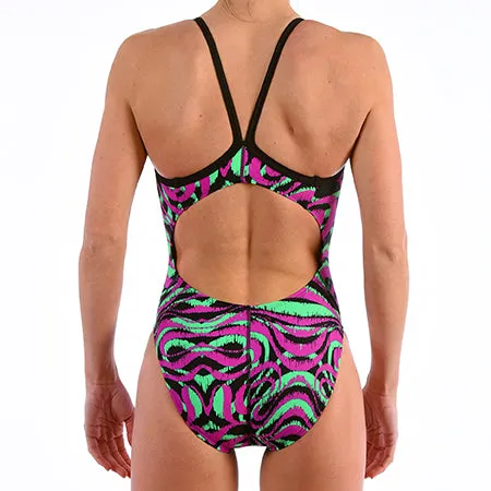 DOLFIN Winners V-2 Back - Mirage Pink/Yellow
