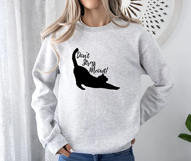 Don't Stress Meowt Women's 3 Piece Pajama Set - In 3 Color Choices