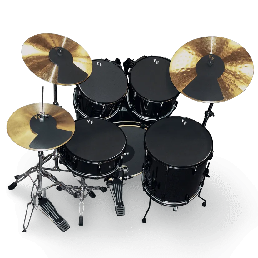Drum & Cymbal Mute Prepack - 10", 12", 14" (2), 22", HiHat and Cymbals (2)