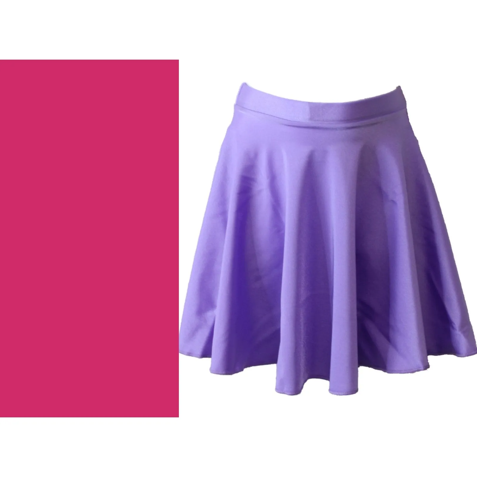 ECSM - NYLON LYCRA MEDIUM LENGTH CIRCULAR SKIRT