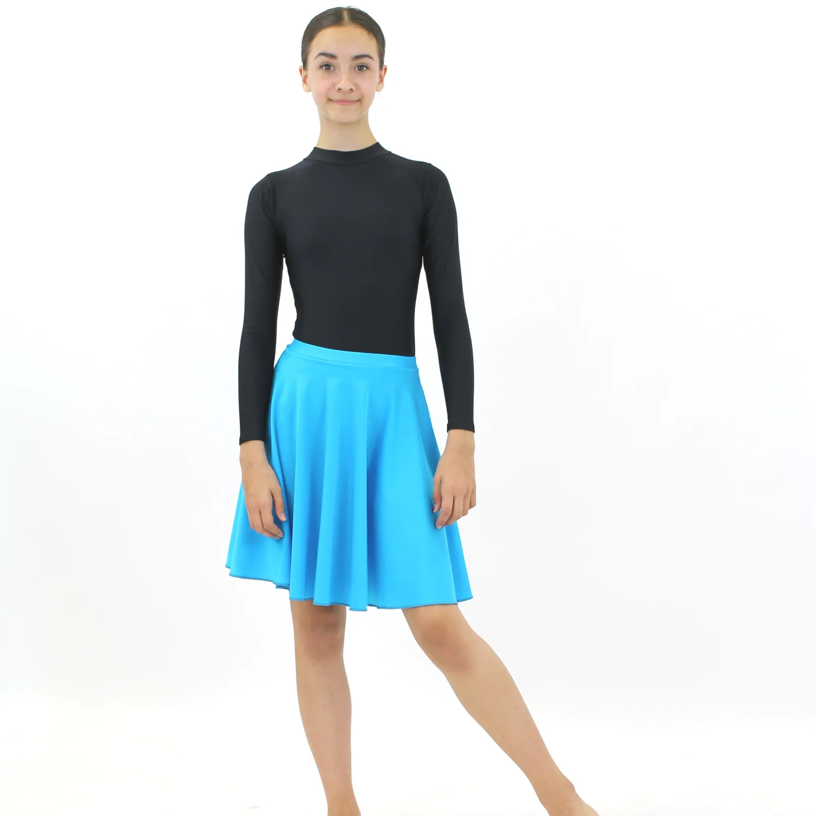 ECSM - NYLON LYCRA MEDIUM LENGTH CIRCULAR SKIRT