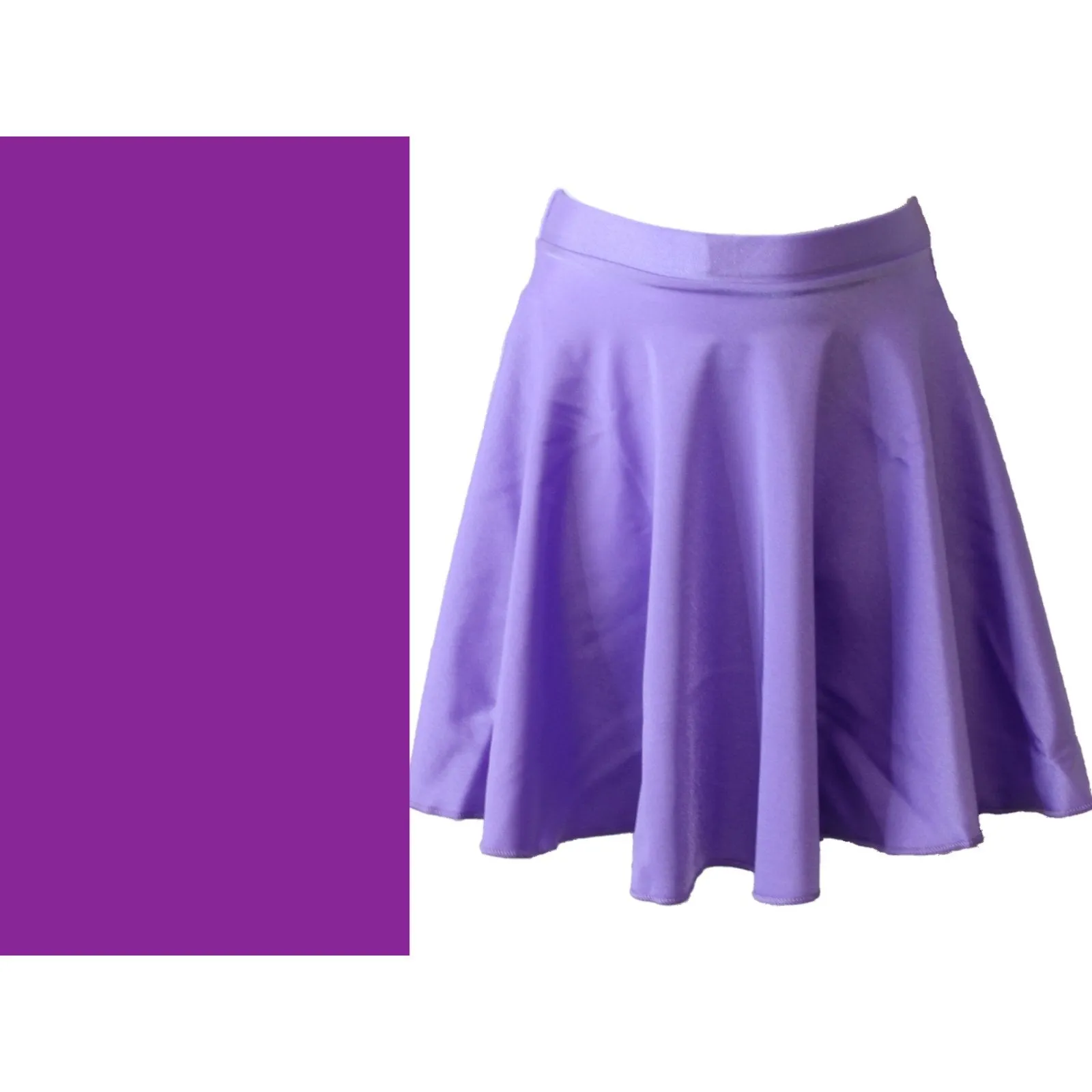ECSM - NYLON LYCRA MEDIUM LENGTH CIRCULAR SKIRT