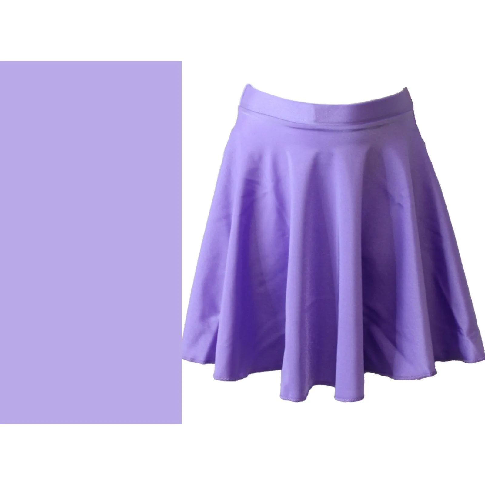 ECSM - NYLON LYCRA MEDIUM LENGTH CIRCULAR SKIRT